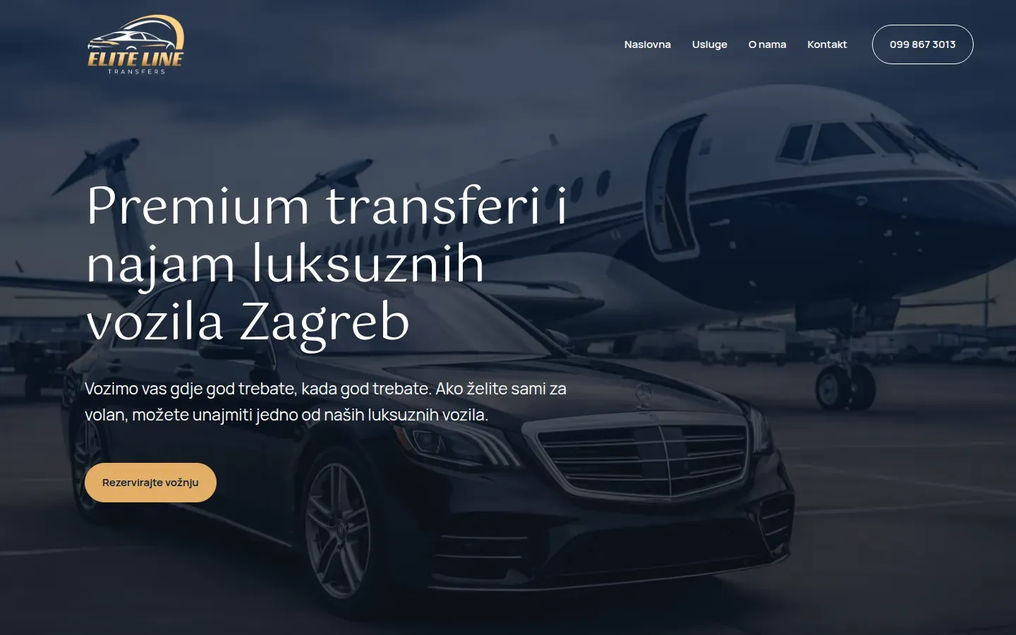 Naslovnica web stranice: Elite Line Transfers